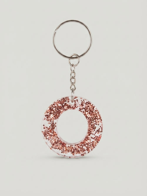 Glitter Ring Keychain - Crafted by Chitra