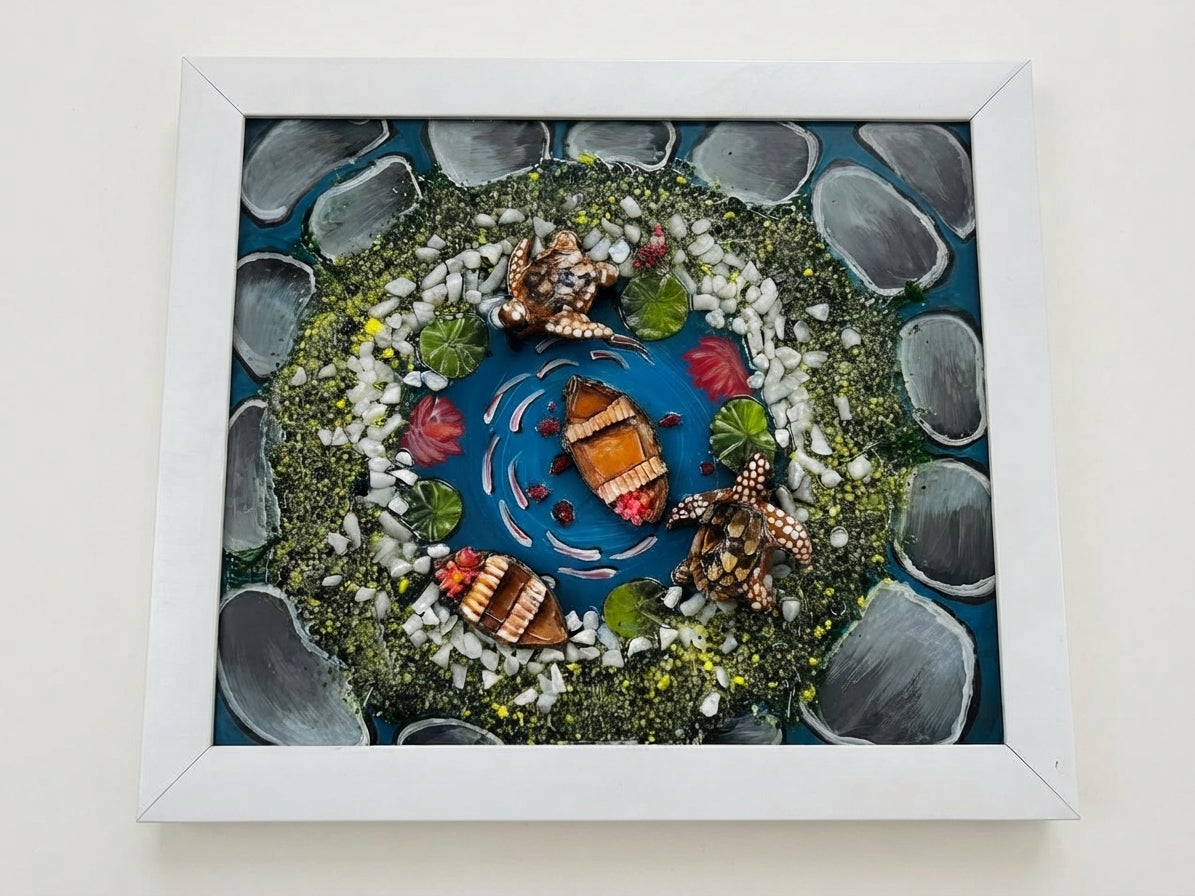 Turtle Pond Preservation Frame - Crafted by Chitra