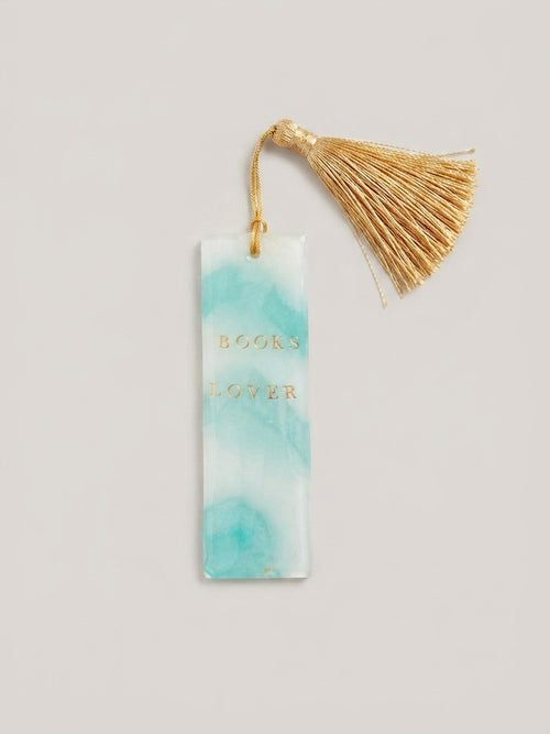 Pressed Flower Resin Bookmark with Silk Tassel - Crafted by Chitra