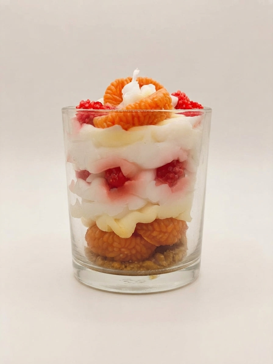 Mixed Berry Dessert Parfait Candle - Crafted by Chitra