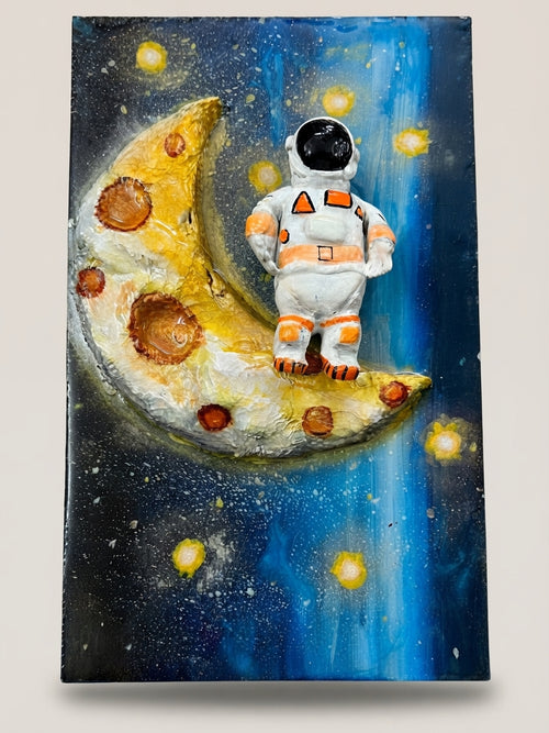 Astronaut on the Moon - Crafted by Chitra