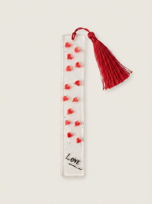 Copper Leaf Resin Bookmark with Silk Tassel - Crafted by Chitra