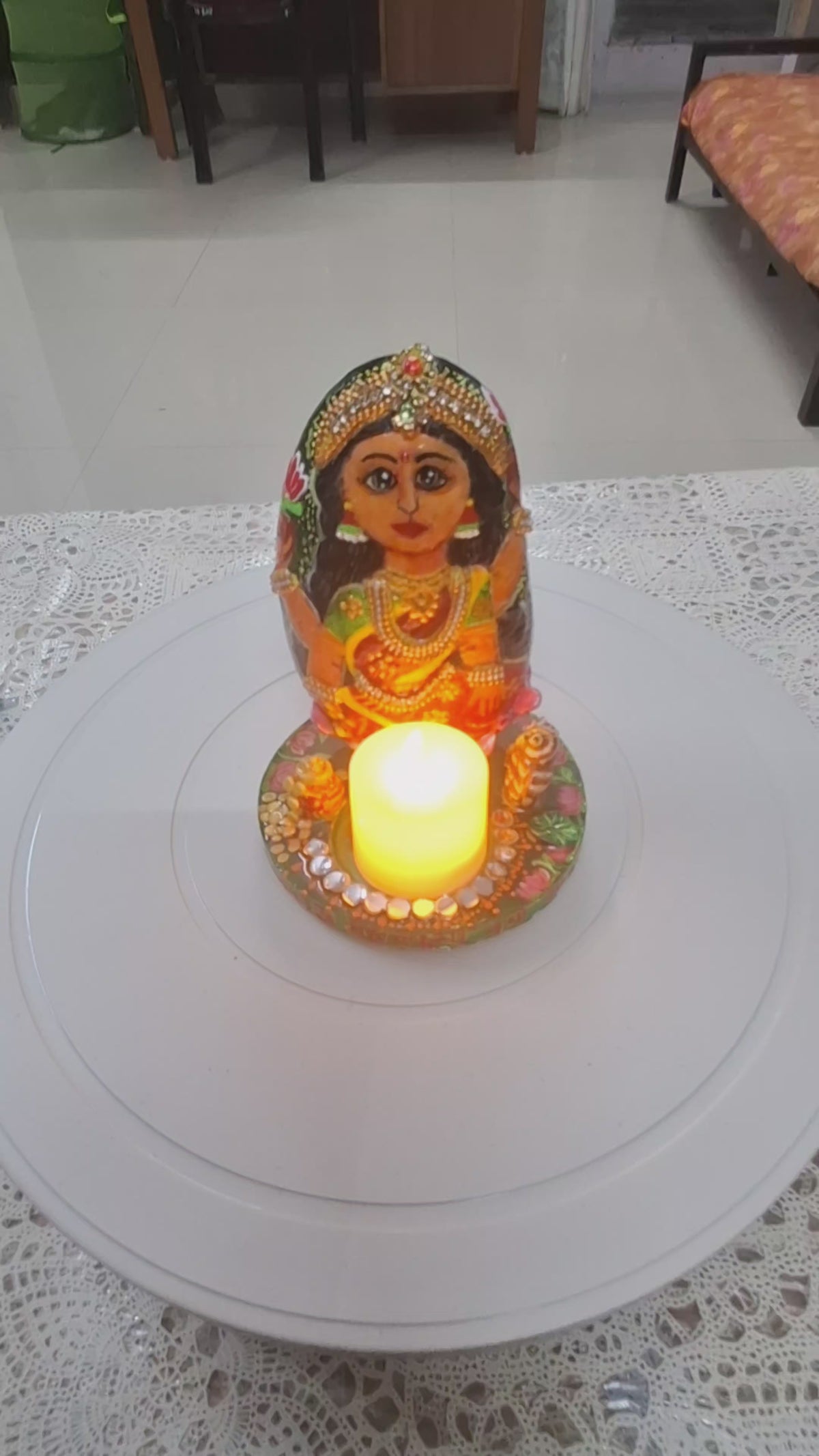 Maa Lakhami LED diya stone