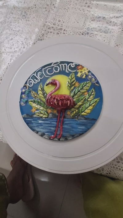 Moonlight Flemingo Round welcome plate